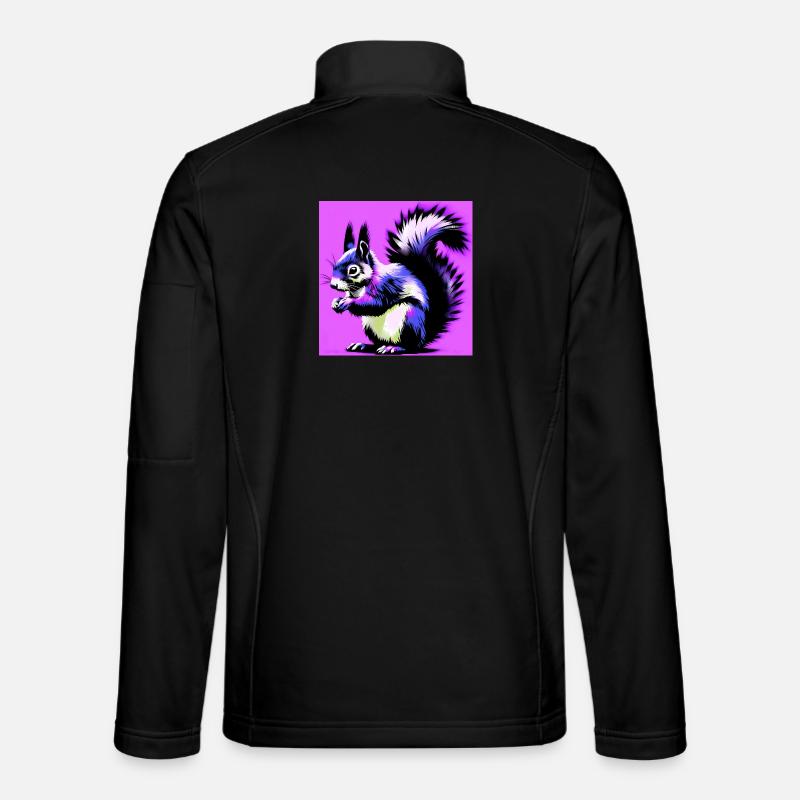 squirrel - Unisex Softshell Jacket - black