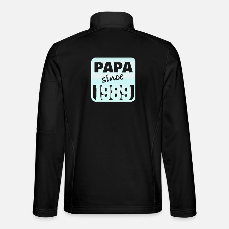 Papa seit 1984 - Unisex Softshelljacke - Schwarz