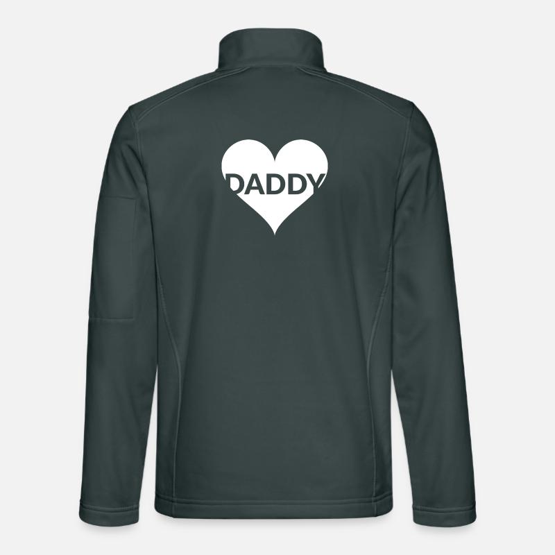Daddy Herz Geschenk Unisex Softshelljacke