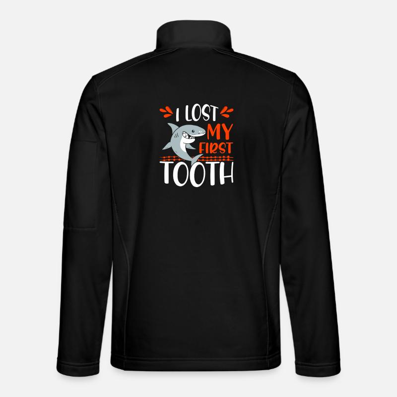 First Tooth Shark Tee - Unisex Softshell Jacket - black