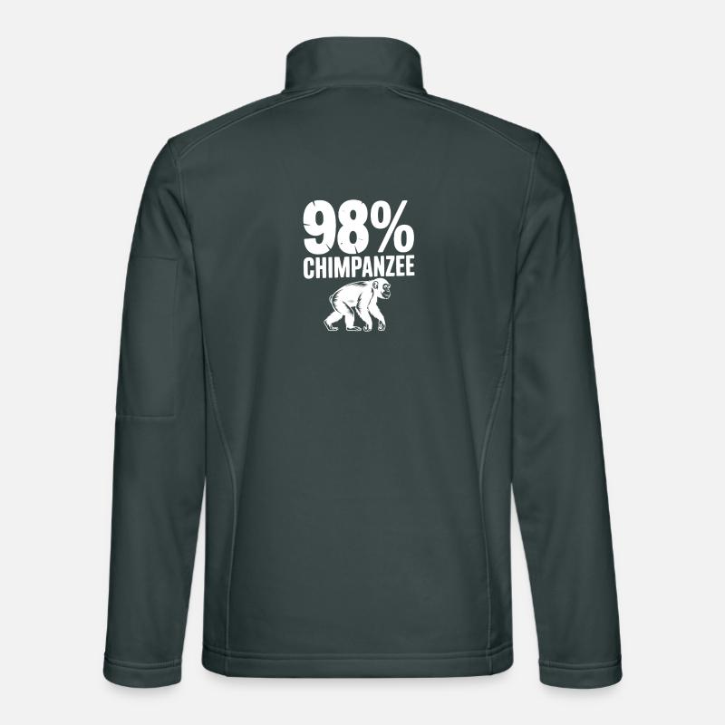 98 % Schimpansen Unisex Softshelljacke