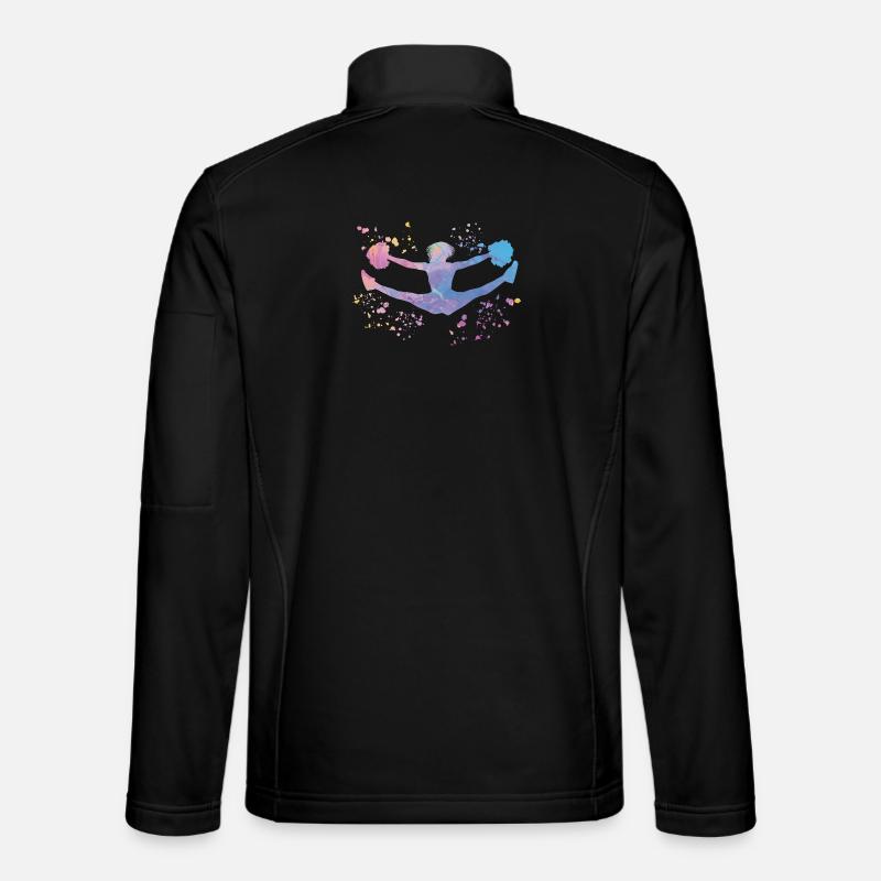 Cheerleader Cheer Mom Cheerleading - Unisex Softshell Jacket - black