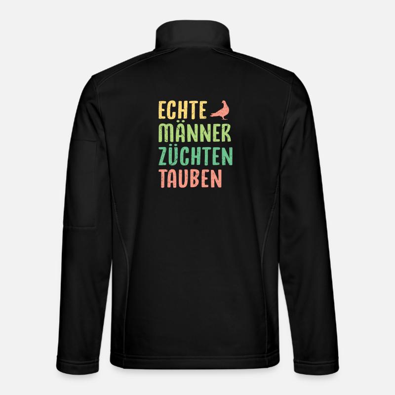 Taubenzüchter Spruch Lustig Taubenflüsterer - Unisex Softshelljacke - Schwarz