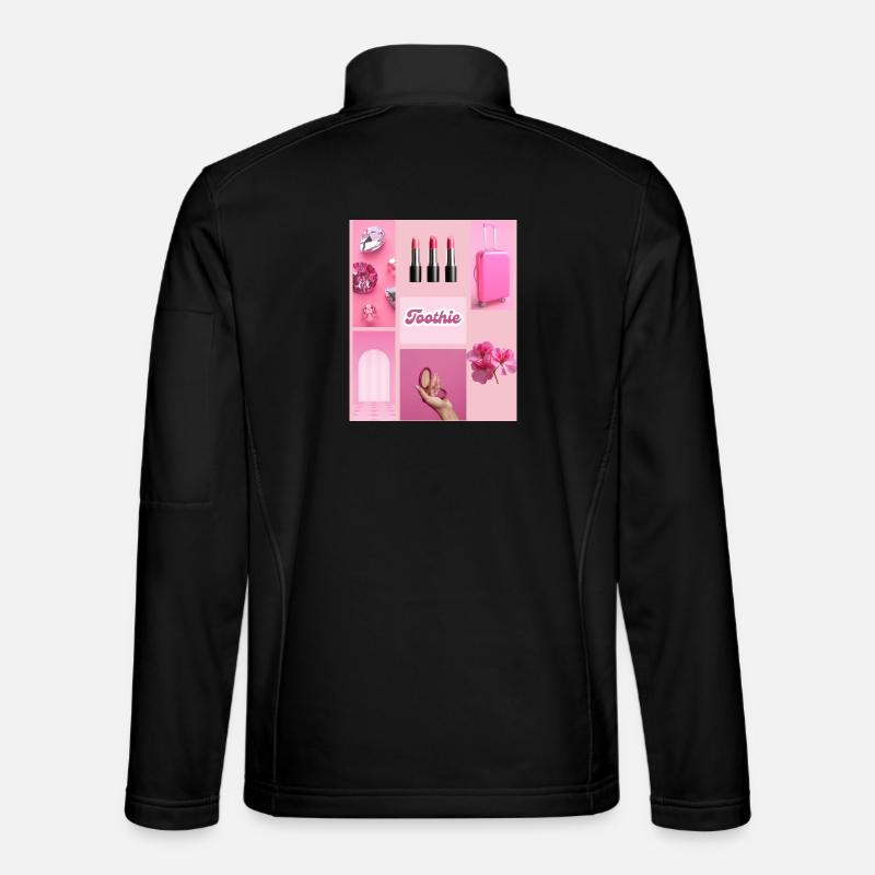 Toothie Pink Glam - Unisex Softshelljacke - Schwarz