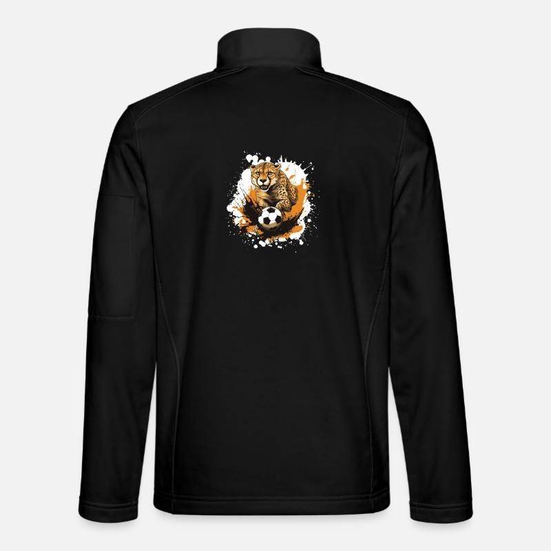 Gepard Fussball Team - Unisex Softshelljacke - Schwarz
