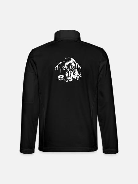Dachshund "Black Edition" - Unisex Softshell Jacket - black