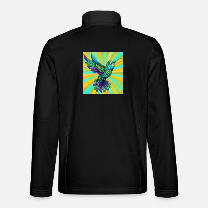 hummingbird - Unisex Softshell Jacket - black