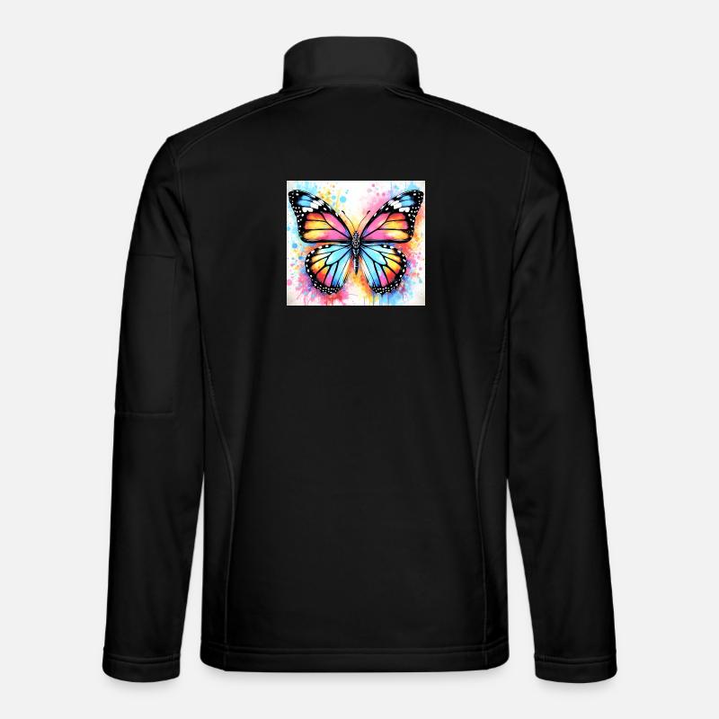 butterfly - Unisex Softshell Jacket - black