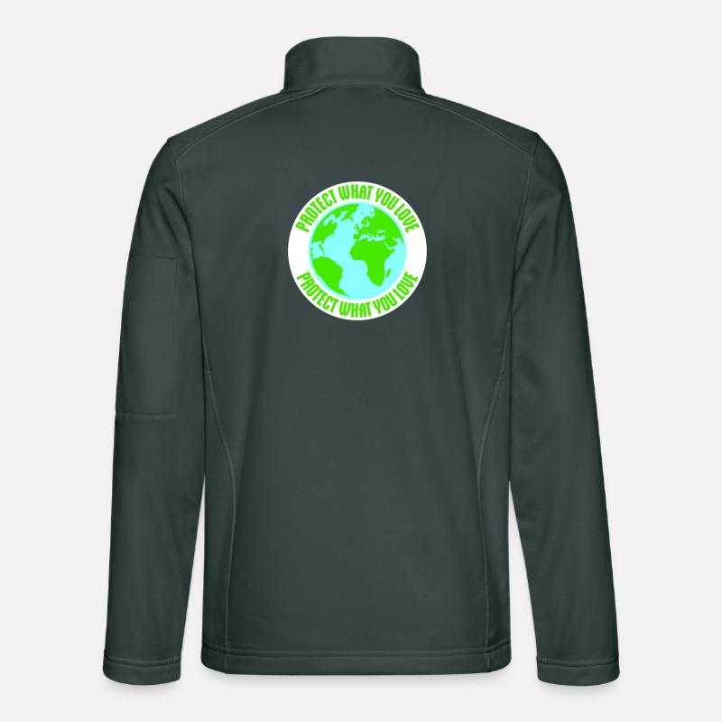 Déclaration de protection de la nature Protéger ce que vous aimez Logo de la Déclaration de Protection de la Nature Veste en tissu softshell Unisexe