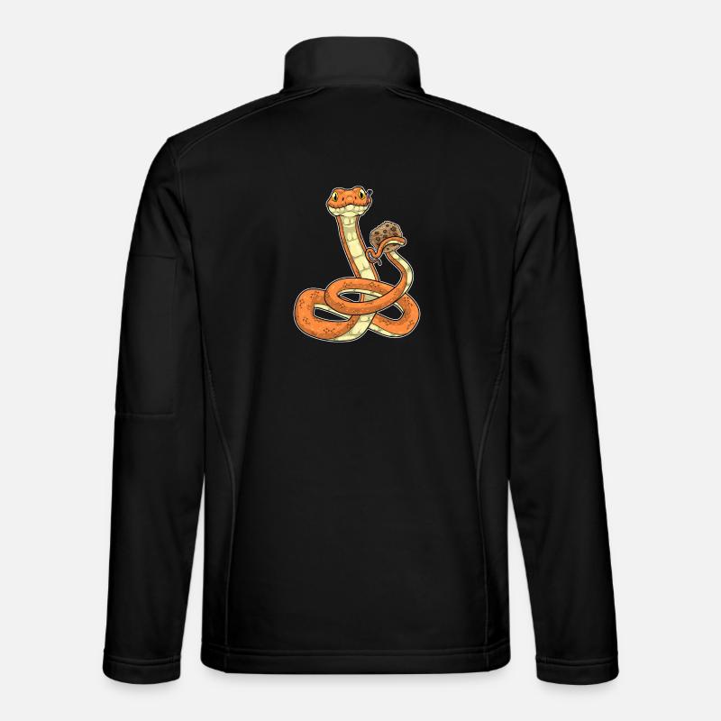 Schlange Cookie - Unisex Softshelljacke - Schwarz