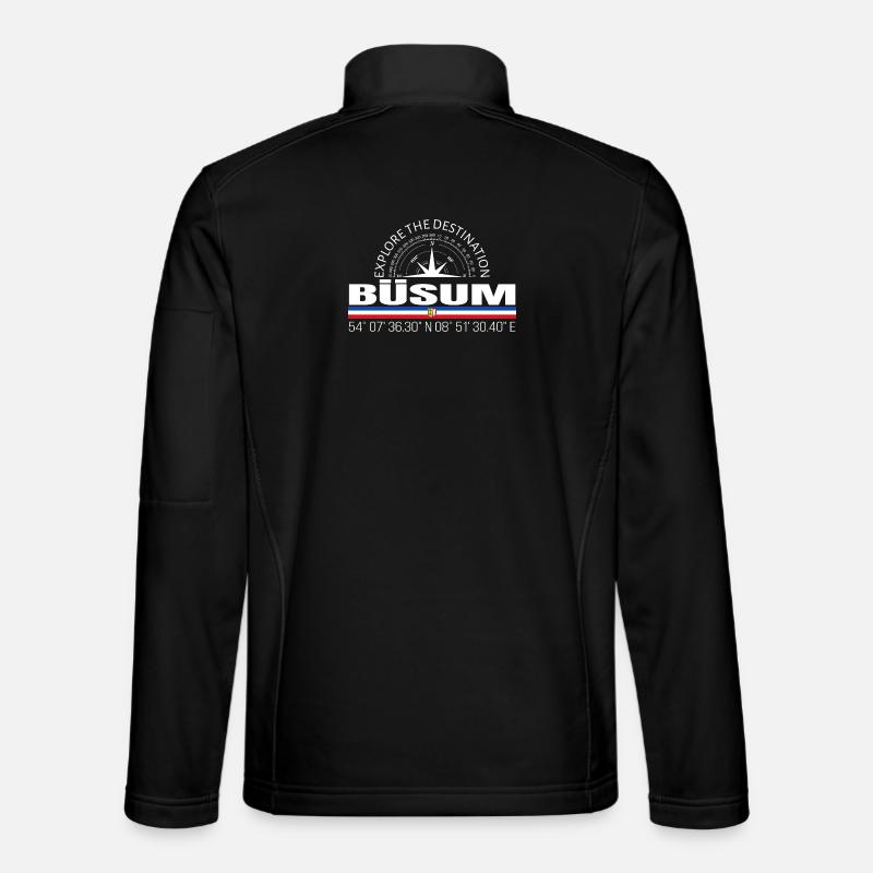 Büsum - Unisex Softshelljacke - Schwarz