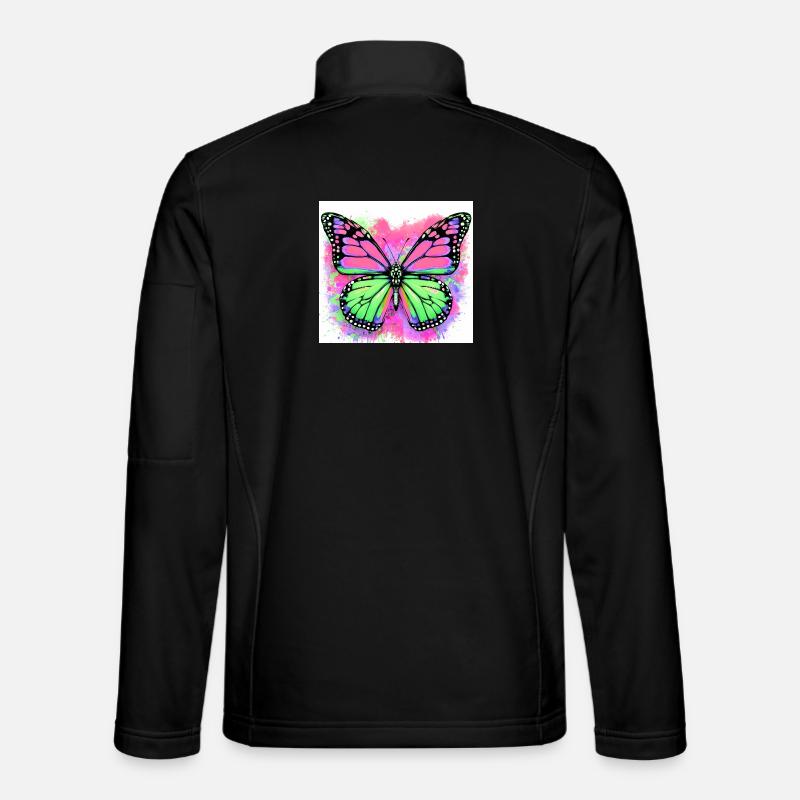 butterfly - Unisex Softshell Jacket - black