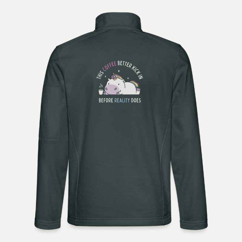 Coffee Before Reality Unisex Softshell Jacket