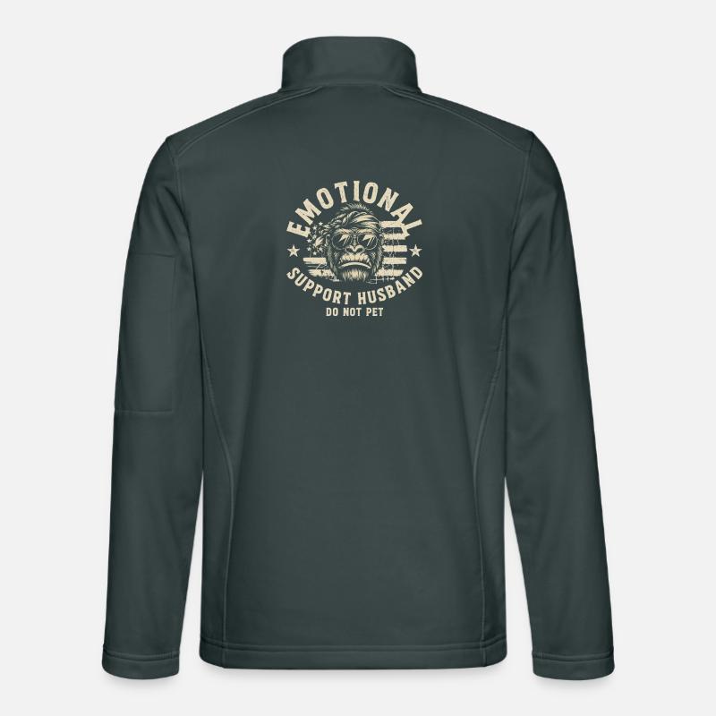 Emotional Support Monkey Do Not Pet Unisex Softshell Jacket