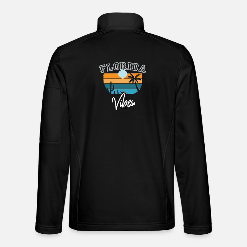 Ambiances floride Rétro Florida Veste en tissu softshell Unisexe