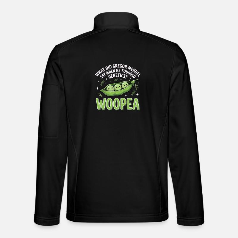ErbsenGenetik Mendelwitz WOOPEA - Unisex Softshelljacke - Schwarz