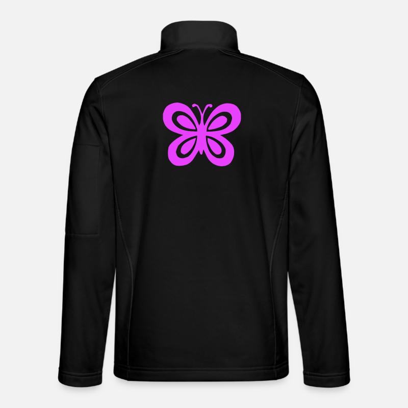 Papillon - Veste en tissu softshell Unisexe - noir