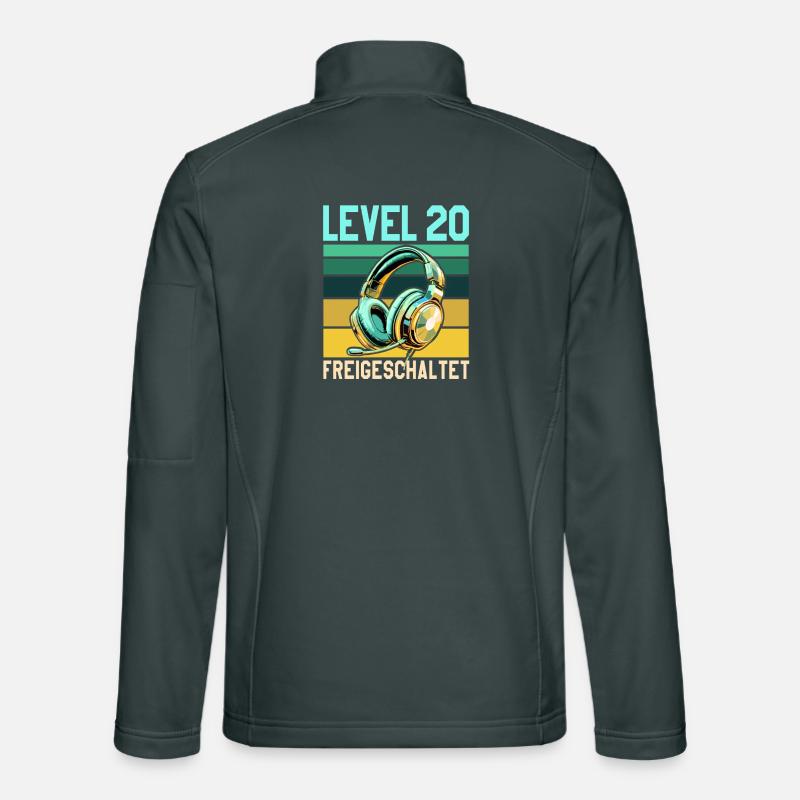 20. Geburtstag Junge Mädchen Gaming Level 20 Jahre Unisex Softshelljacke