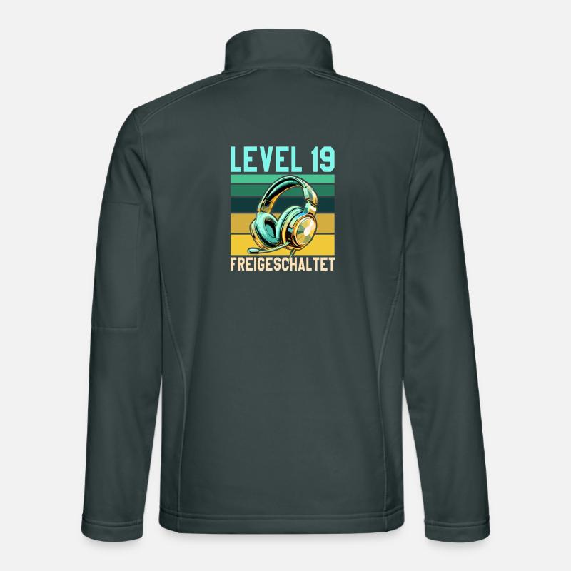 19. Geburtstag Junge Mädchen Gamer Level 19 Unisex Softshelljacke