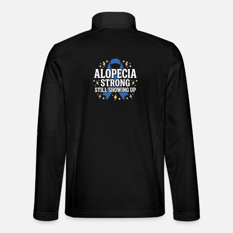 Alopezie-bewusstsein Alopecia Areata Haarausfall - Unisex Softshelljacke - Schwarz