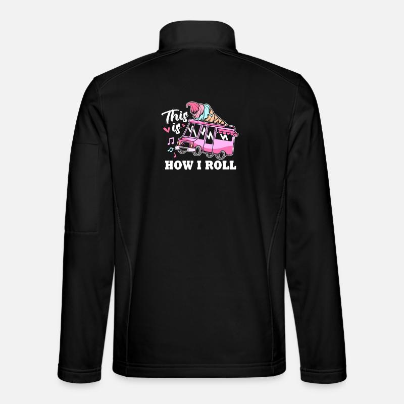Eisdiele Eiswagen Eis Eiscreme - Veste en tissu softshell Unisexe - noir