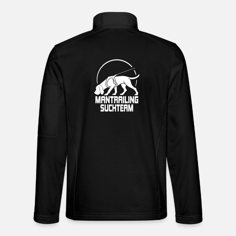 Bloodhound Mantrailing Suchteam Hunde Wilsigns - Unisex Softshelljacke - Schwarz