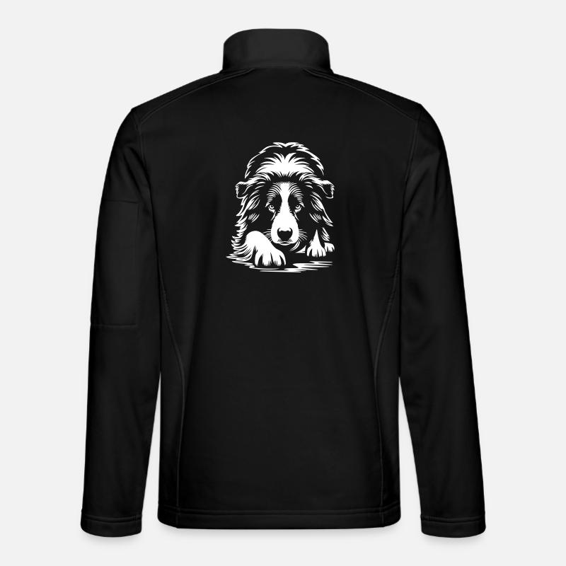 Border Collie "Black Edition" - Unisex Softshell Jacket - black