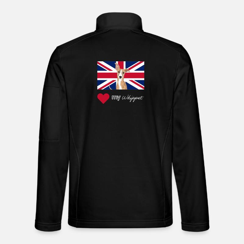 LUVMYWHIPPET (Weiß) - Unisex Softshelljacke - Schwarz