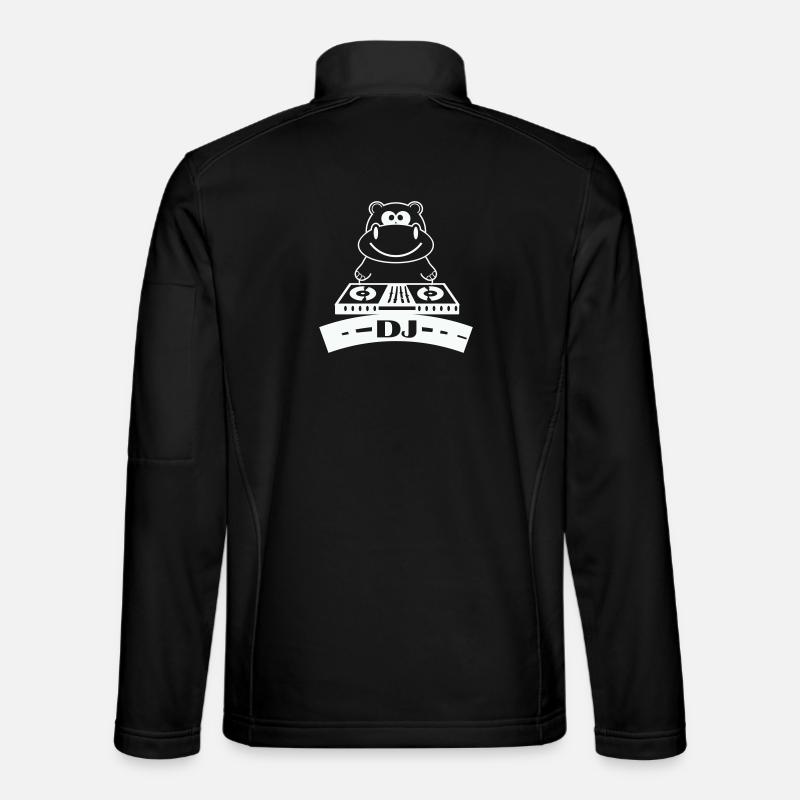 hippo_dj- - Unisex Softshell Jacket - black