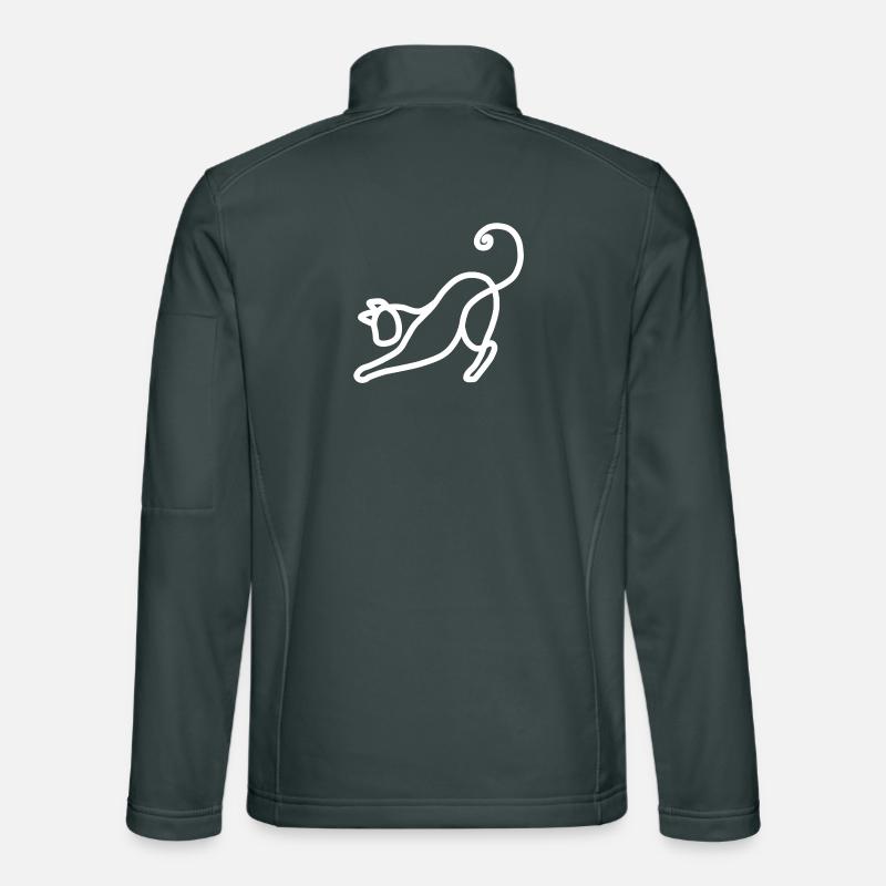 Chat minimaliste Veste en tissu softshell Unisexe