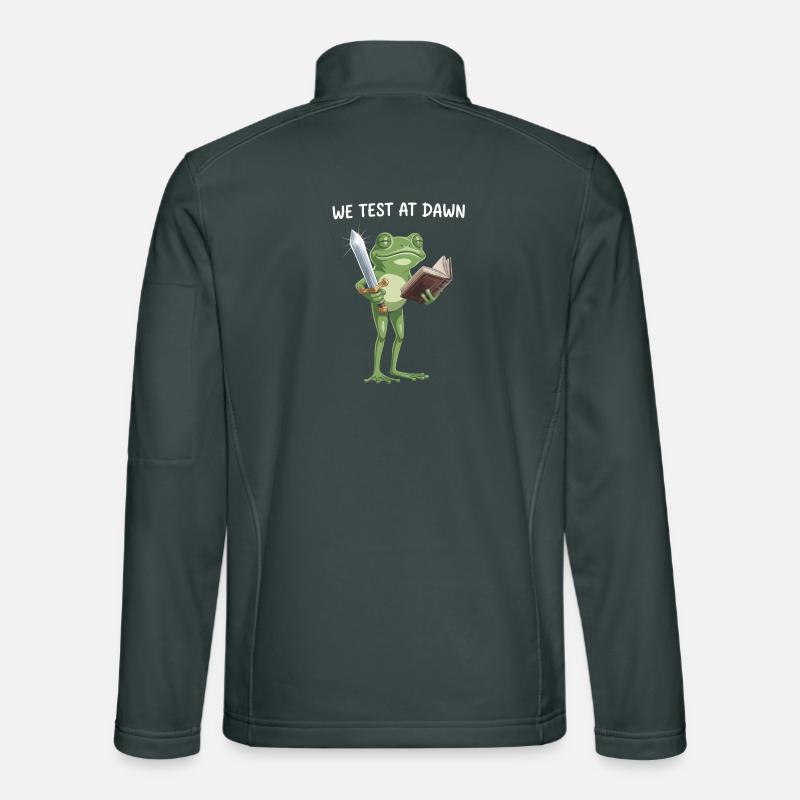Dawn Quest Frog : Épée et Tome Veste en tissu softshell Unisexe