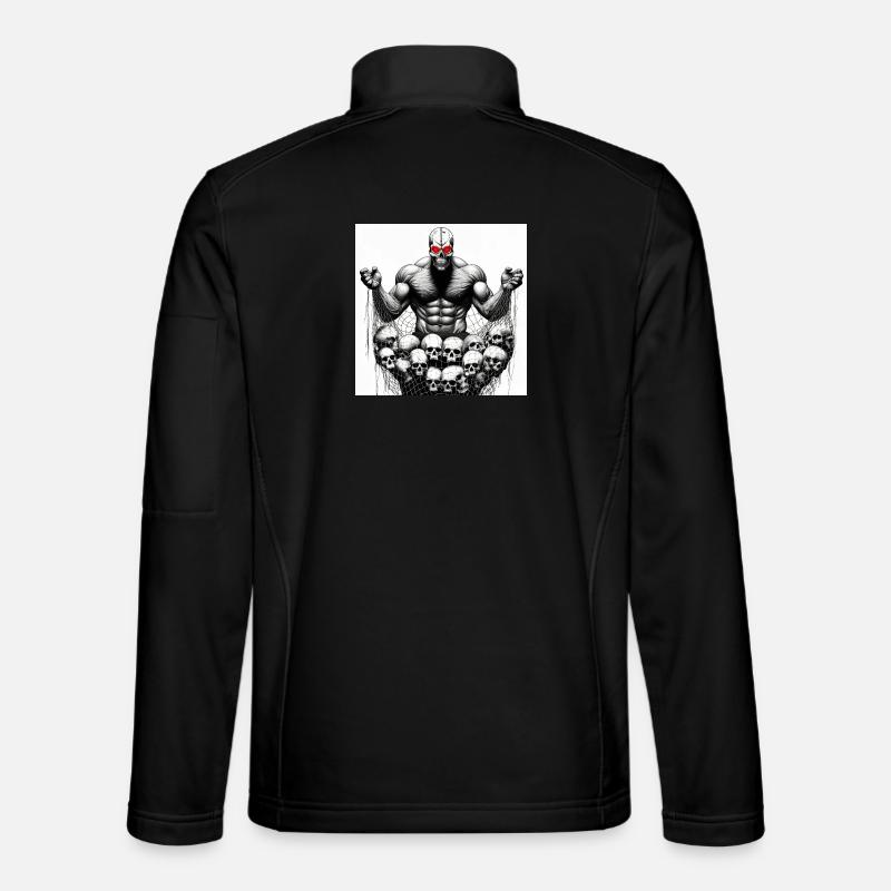 Muscular Net Schädel - Unisex Softshelljacke - Schwarz