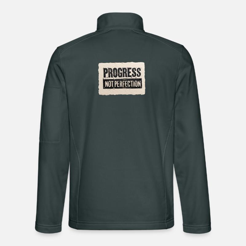 Progrès-pas-perfection Veste en tissu softshell Unisexe