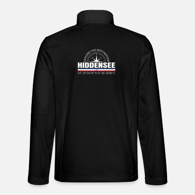Hiddensee - Unisex Softshelljacke - Schwarz