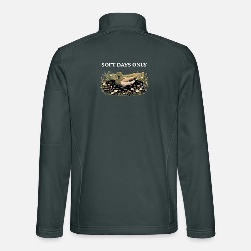 Canard en fleurs : Soft Days Cottagecore Farm Veste en tissu softshell Unisexe
