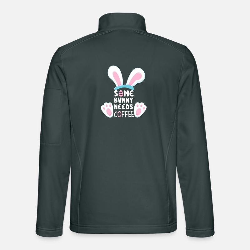 Some Bunny Needs Coffee Unisex Softshell Jacket