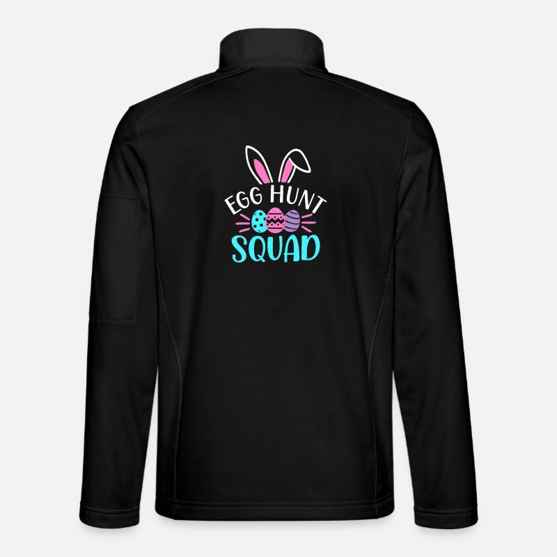 Egg Hunt Squad - Unisex Softshell Jacket - black