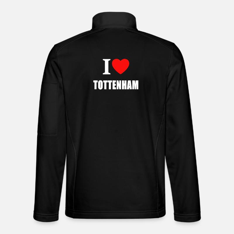 Ich liebe Tottenham - Unisex Softshelljacke - Schwarz
