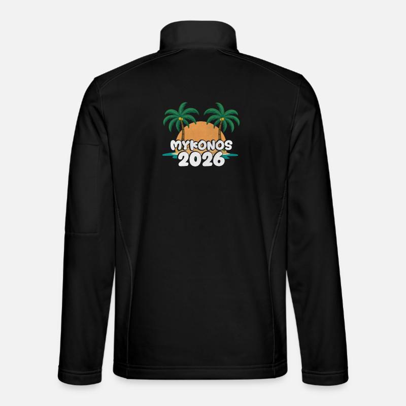 Mykonos 2026 - Unisex Softshelljacke - Schwarz