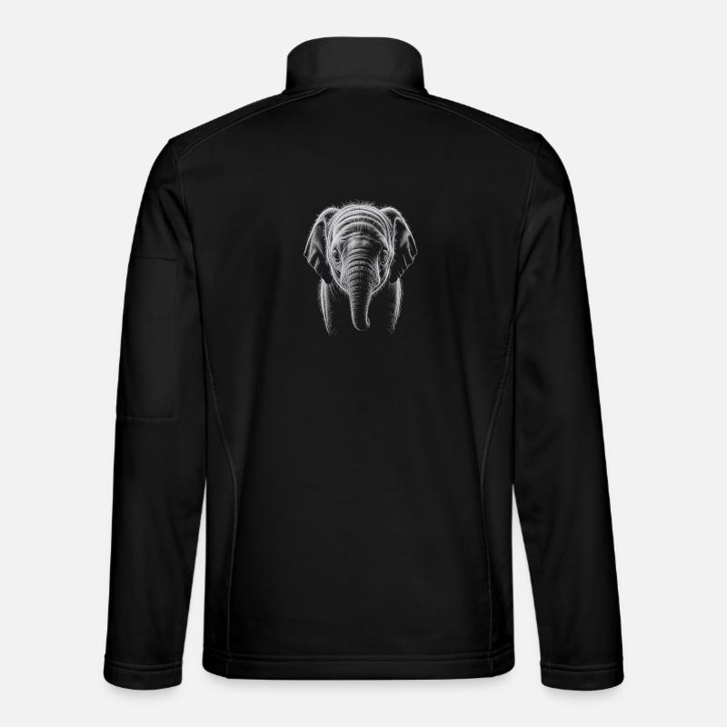 Elefantenkopf Unisex Softshelljacke