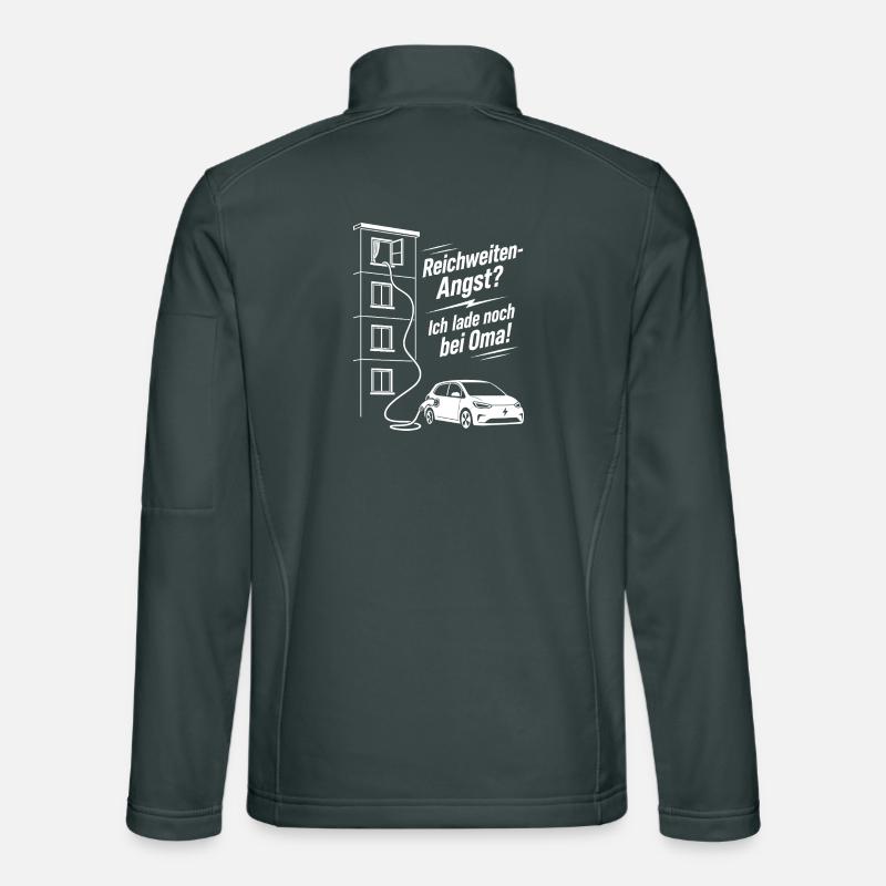 Reichweiten Angst, E Auto, Oma Unisex Softshelljacke
