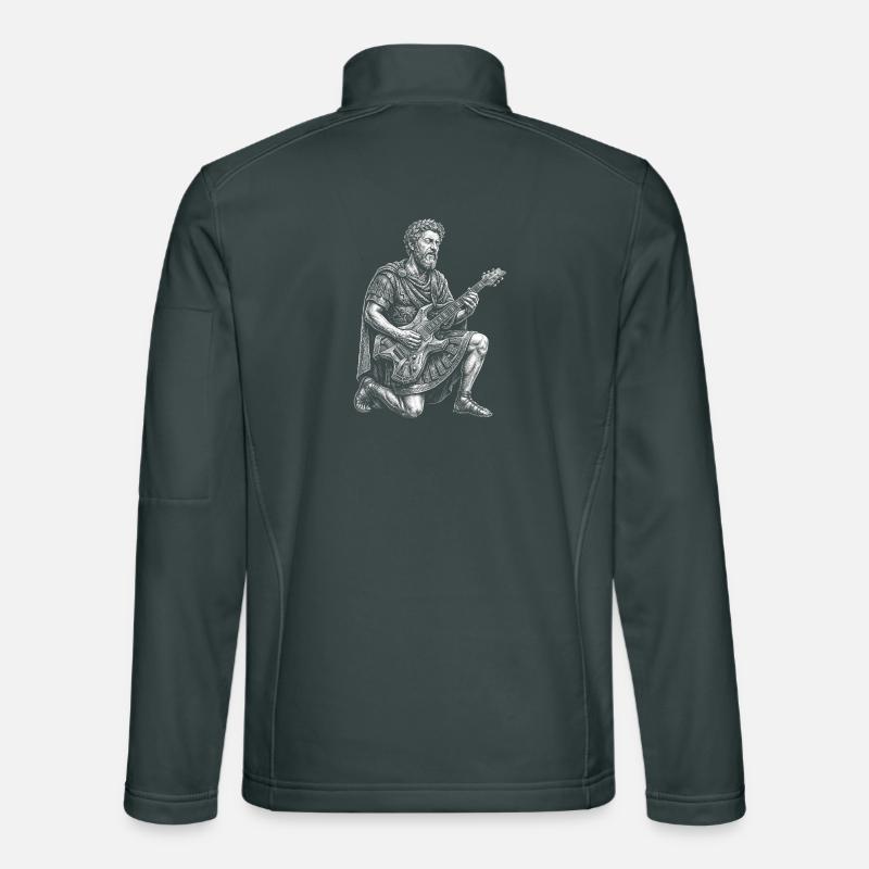 Marcus Aurelius plays guitar Unisex Softshell Jacket