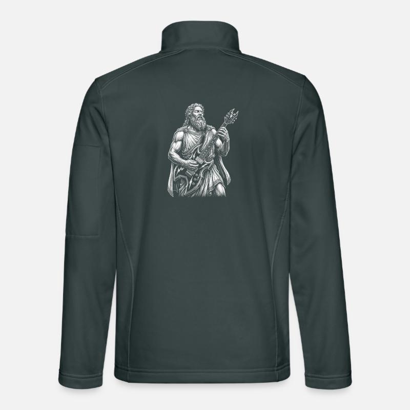 Zeus plays guitar Unisex Softshell Jacket
