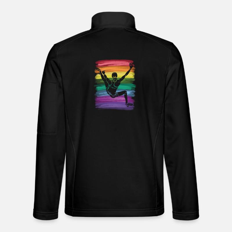 Boulderer Boulder Bouldering - Unisex Softshell Jacket - black