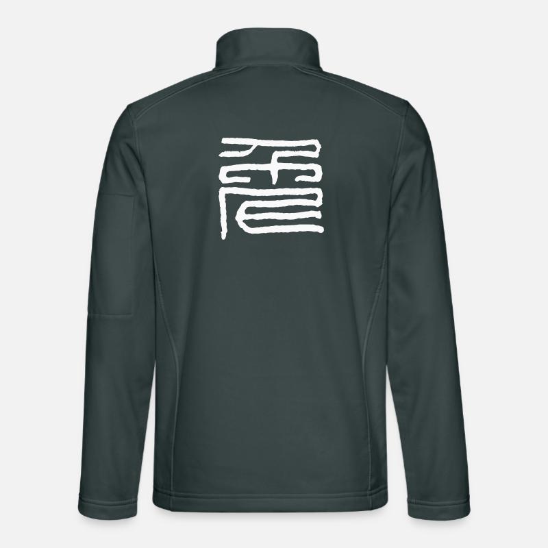 Lapin - Symbole du zodiaque chinois Veste en tissu softshell Unisexe