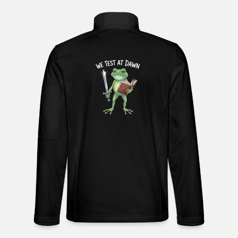 Dawn Test Frog Knight - Unisex Softshell Jacket - black