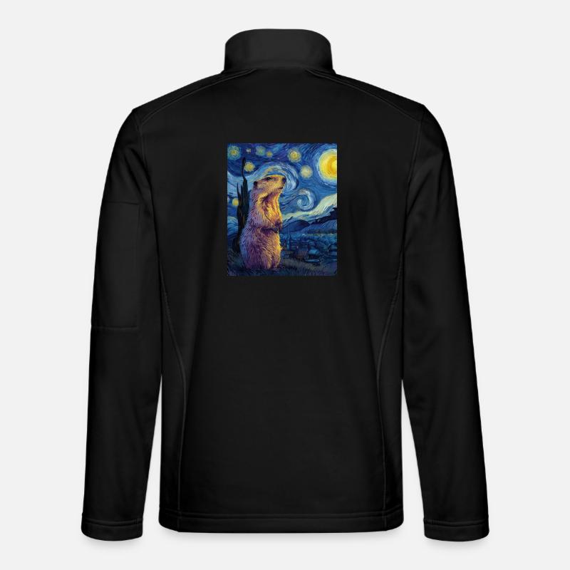 Murmeltier - Unisex Softshelljacke - Schwarz