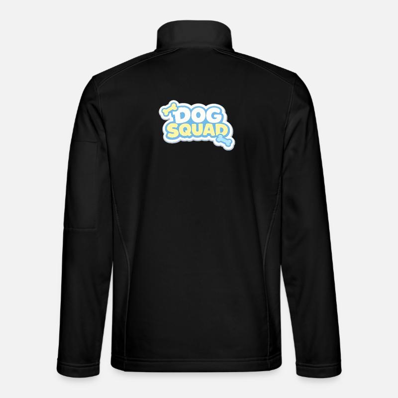 Dog Squad Pastel Dog Gang - Unisex Softshell Jacket - black