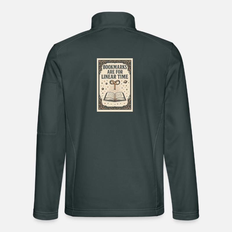 Linear Time Bookmarks | Sci-Fi Book Unisex Softshell Jacket