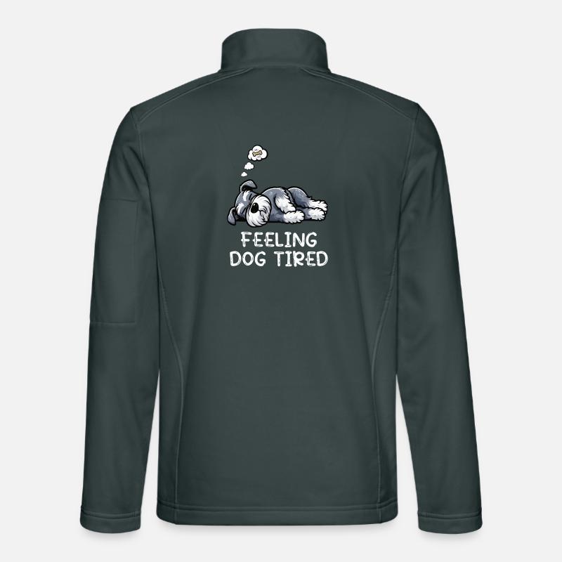 Se sentir fatigué par le chien Schnauzer Propriétaire de Schnauzer Veste en tissu softshell Unisexe